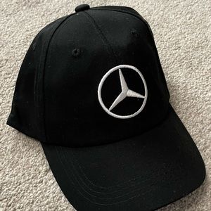 Black Adjustable Mercedes Dad Hat